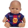 Miniland Bambolotto FC Barcelona 21 cm Pelle media n. 9 Divisa ufficiale