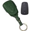 Rondrive Fodera per chiavi di moto Autoschlüssel Hülle Compatibile con SYM ADX 125 Joyride 300 Cruisym 150 2025 Chiave custodia in pelle per moto verde