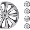 Sparco Spc1475Svgrc Set Copricerchi 4 Pezzi Sicilia 14 Pollici Argento/Grigio/Carbono