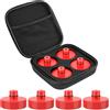 Forever Speed 4 cuscinetti in gomma per cric per Tesla Model 3/Y/X/S Car Jack Pad adattatore con scatola portaoggetti, cuscinetto per cric idraulico (rosso)