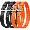 Wihozte 4 cinghie elastiche in gomma con fibbia in ferro, 50 x 2,5 cm | Cinghia per carico utile ad alta resistenza, versatile cinghia in gomma per fissare, per auto, moto, bicicletta in viaggio