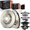 Frankberg 1 set freni incl. 2 dischi freno + 4 pastiglie freno anteriori | Compatibile con: Pianale/telaio Doblo 263, Doblo Cargo 263, Combo Tour X12, Doblo MPV 263, Box combinato/MPV X12