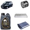 OP Kit tagliando 3 filtri + 3L olio 5W-30 IPC C2 compatibile con Peugeot 107 1.0 Benzina 2005-2014