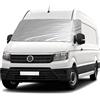 Opaltool Copertura Termica Esterna per Parabrezza per 2018-2025 VW Crafter | Luxus Copertura Argentata per Parabrezza Antigelo per Finestrini Funzione Oscurante