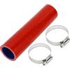 A ABSOPRO Tubo In Silicone Blu Rosso 1 Set Per Auto Refrigerante | 30mm ID, 150mm Lunghezza, 0 Gradi, 5mm Spessore, Max 300℃, Min -60℃, 1Mpa, Include 2 Morsetti, Usi Olio Motore, Liquido Freni