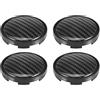 A ABSOPRO 4pz 63mm Tappi Coprimozzo Adatto per Auto Camion SUV Nero | Materiale Plastica Robusta Diametro Interno 60mm Facile Installazione