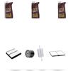 HOFFCAR Kit tagliando 4 FILTRI e 3L OLIO M compatibile con Chevrolet Matiz 0.8 38kw dal 2005