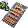 Generico Coprivite per testata moto, Copridado - per moto 30 cappucci cappelli a 5 | 5 Assorted Colors, Construction, Easy Push On Installation, Covers Exposed Nuts And Bolts, For Motorcycle Par