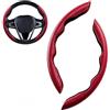 KAMNIK Auto Copri Volante,per Mercedes Benz AMG GLA GLB 180 180d 200 200d 220d 250 GLA GLB 43 45,Interno Copri Volante Antiscivolo Durevole Accessori Auto,B-Red