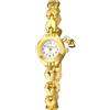 Oidea Piccolo orologio da polso da donna: delicato orologio analogico al quarzo con cinturino a forma di cuore in acciaio inox, orologio da polso da donna casual, C-gold