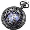 JewelryWe Orologio da Tasca a Quarzo Hollow Collana in Lega Orologio Vintage Orologi Meccanici Colore Argento