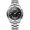JewelryWe Orologio da Polso al Quarzo Da Donna/Uomo, Cinturino in Acciaio Inossidabile, Retro Vintage Orologio,Colore Nero/Blu/Bianco,Buon Regalo per Donna Uomo Fidanzati,San Valentino