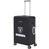 Travelite NFL Copri Valigia Las Vegas Raiders Taglia M, protezione elastica in elastan, protegge da sporco e graffi, vestibilità flessibile per valigie da 60-70 cm