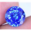 gemscopious Gemme sciolte Tanzanite Blu Naturale 3.35 CT Round Certified AGSL
