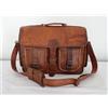 Fatto a mano Borsa Tracolla Vintage In Pelle 15" Portadocumenti Laptop Uomo Grande Marrone