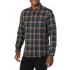 Amazon Essentials Camicia In Flanella Scozzese Con Bottoni A Maniche Lunghe Sagomata Uomo, Verde Scuro Blu Marino Motivo Scozzese, XS