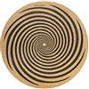 AA Audio Anatomy Supporto per dischi in sughero, motivo Spirale, 3 mm