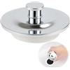 SopwMap Tappo per Lavello Universale, Tappo Universale Scarico Lavandino, Tappo di Scarico Universale in Acciaio Inossidabile per Lavello e Vasca da Bagno, Adatto per Aperture da 42-44mm