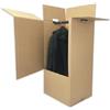 Imballaggi Point IMBALLAGGI.POINT 1 pezzo SCATOLE ARMADIO per ABITI TRASLOCHI 50X50X120cm DOPPIA ONDA CON ASTA TRASPORTO (50x50x120) CAPI APPESI VESTITI (5)