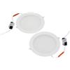 HOROZ ELECTRIC Set da 2 Faretto LED da Incasso per Cartongesso 18W 2700K Bianca Calda 1800lm - Plafoniera Ultrasottile Rotondo 230V Non Dimmerabile Bianco Downlight per Cucina Soggiorno Corridoio