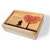 PHOTOCITY Scatola in legno personalizzata 22 x 17 scatola portaoggetti con foto scatola dei ricordi (Personalizzata San Valentino)