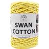 Tre Sfere Cordino SWAN COTTON (2530 - Giallo), filato per borse, cappelli, cestini, sottopiatti, pochette composizione 70% cotone riciclato 30% poliestere, Bobina 250 Grammi 250 metri