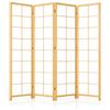 RIIMARE Paravento in legno bianco Scandi Chic Classic (J000), 2-6 ali, pieghevole, 170 x 172 cm