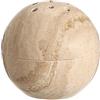 SUMNACON Bruciatore di Incenso Naturale in Marmo Rotondo, Supporto per Incenso in Pietra Travertino Minimalista con Coperchio, Bruciatore Decorativo a Spirale per Casa, Ufficio, Spa (Beige)