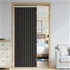 DSSHENGDS Tenda da Doccia a Fisarmonica Pieghevole Magnetica Anti-Spruzzi, Tenda divisoria per casa, Hotel, Bagno-Black- 80x200cm