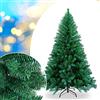 Herrselsam Albero di Natale artificiale verde ignifugo in PVC, 1000 punte, con supporto in plastica (210 cm)