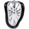 TIMEACT Dali Orologio da parete decorativo ispirato all'arte, da parete, da appendere, surreale, per negozi, uffici, casa, ufficio, numeri romani (nero)