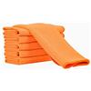 Aniease Set di 3 strofinacci da cucina in microfibra super assorbenti ad asciugatura rapida in tessuto goffrato (arancione fluo, 30 x 30 cm)