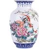 XINGYAN Vasi fatti a mano in porcellana blu e bianca a corpo sottile, design tradizionale cinese cinese a parete sottile, design a bocca larga, perfetto per decorare la casa, scrivania e scaffali (colorato)