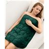 Cottonblue Coperta Sovrapposizione Ponderata 3,2kg, Soffice Coperta di Lusso in Velluto di Cristallo per Adulti, Piccola Coperta Ponderata per Rilassamento, Sonno, Viaggio, Verde, 74cm x 61cm