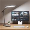 Honeywell Lampada da scrivania LED - H4 Lampada da tavolo dimmerabile da 14W con 3 modalità di colore, 5 livelli di luminosità, auto-regolazione, timer, controllo tattile, luce da scrivania, grigio