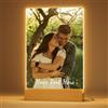 iDIY Cornice Foto Personalizzata con Foto e Testo | Regalo Personalizzato Coppia Donna Uomo Anniversario San Valentino Matrimonio Festa della Mamma | 1 Foto