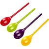 Zak Designs 2118-8581 Flora - Confezione di 4 cucchiaini, Motivo: Smiley