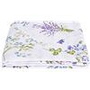 SaRani Copridivano Fiocco 1 2 3 4 Posti Cotone Ottoman Tinta Unita Salva Divano Colori (Fiori lilla, 2 posti)