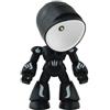 Homefurnishmall Creative Robot Lampada da Tavolo - Luce d'atmosfera a LED senza fili con braccia e gambe completamente snodabili, lampada compatta da scrivania o comodino (nero)