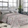 INTRECCI Piumino Una Piazza e Mezza, 220x260cm, Piumino Ecologico, Caldo, Invernale, 300 g/m², Anallergico e Antiacaro, Made in Italy, Lavabile in Lavatrice, Soffice, Morbido. Fantasia: Peonie Rosa
