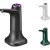 JYYT Pompa dell'acqua elettrica con base, distributore d'acqua ricaricabile tramite USB, pompa dell'acqua portatile automatica, secchiello per la casa, la cucina, l'ufficio (nero)