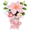 LMJOPYQ Bouquet di fiori all'uncinetto, perfetto per l'arredamento di interni o come idea regalo