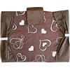 SalGiu Copriforno Cucina in Cotone Varie Fantasie Imbottito Chiusura a Strappo Shabby Chic 50x35cm (Cuori (Marrone))