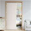 DSSHENGDS Tenda da Doccia a Fisarmonica Pieghevole Magnetica Anti-Spruzzi, Tenda divisoria per casa, Hotel, Bagno-Beige- 260x200cm
