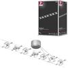 Paulmann sistema di cavi per faretti, 94152, set Mac II, massimo 7 pezzi da 10 W l'uno, cromato, opaco, in metallo, lampade con cavi, in plastica, lampada da soffitto, GU 5,3, senza lampadina