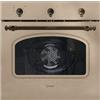 Candy Classic Forno Elettrico da Incasso Ventilato, 65 Litri, Classe A+, Funzione Pizza, 8 Programmi di Cottura con Funzione Cook Light, Design Rustico, 59,5 x 59,5 x 56,8 cm, Color Avena - FCC603NAV