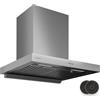 Klarstein AeroClean - Cappa da Cucina da 60cm, Cappa Aspirante a Parete, Boost: 721 m³/ora, Motore: 120W, Efficienza A++, LED: 3800-4200K, 52-68 dB, Filtro a Deflettore, Acciaio Inox