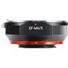 Generico Lens Adapter, Compatibile con l'adattatore di montaggio Canon EF a M43 | Adatto for obiettivi EF, attacco M4/3
