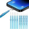WSOAFVK 10 Pezzi Kit Pulizia Telefono, Spazzole per la Pulizia di Telefoni Cellulari Type-C, Mini Spazzole Contro Intasamenti, Pratico Kit per Porte di Ricarica, Cuffie e Tablet
