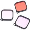 POPETPOP 3 Pezzi Filtro Subacqueo per Fotocamera, Custodia Protettiva in ABS | Correzione Colore e Immagini ad Alta Definizione, per Immersioni e Snorkeling, per Super Suit Housing Case
